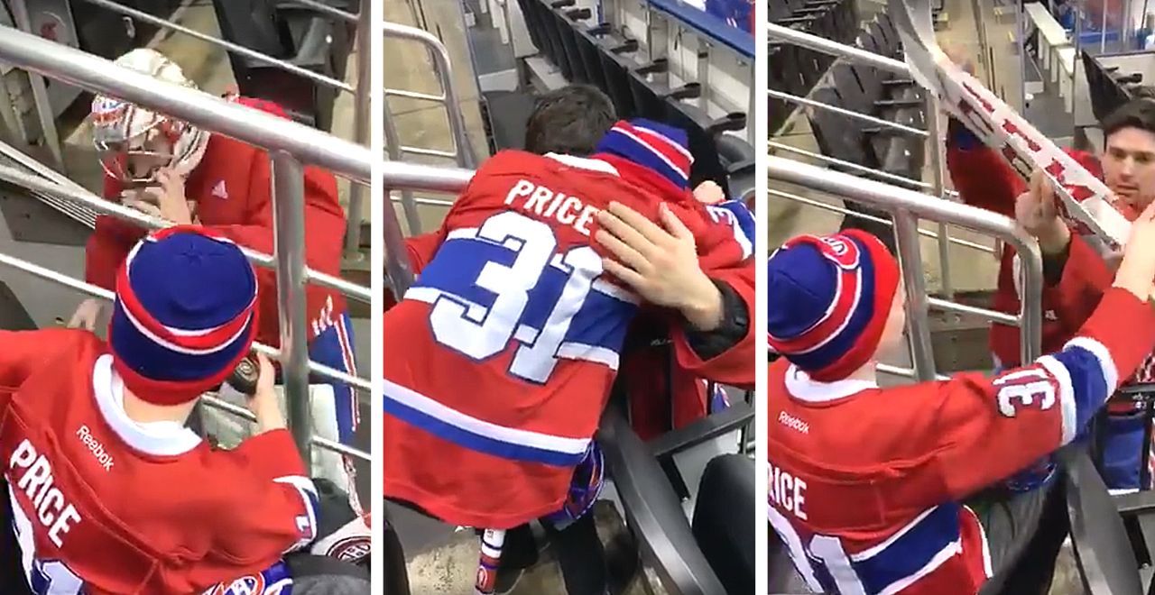 Boy meets Carey Price