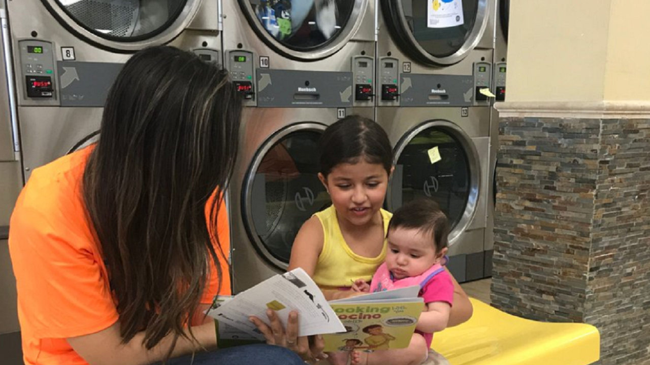 Books at Laundromats