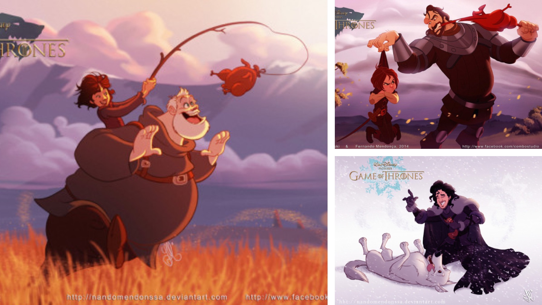 Artists Reimagine 'Game of Thrones' as a Family-Friendly Disney Series