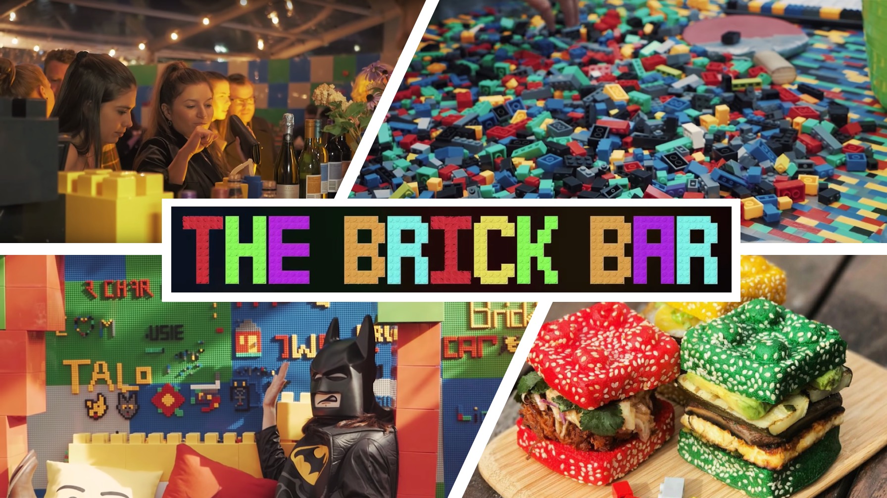 Booze and Build at the LEGO-Inspired Pop-Up Brick Bar [WATCH]