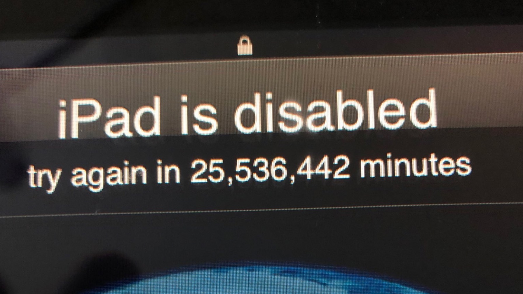 Toddler Repeatedly Enters Wrong Password, Locks Dad's iPad Until 2067