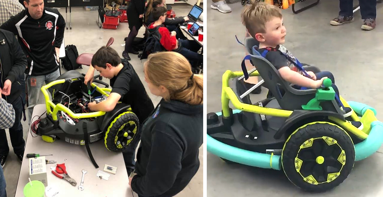 Robotics Team Builds Wheelchair for Todder