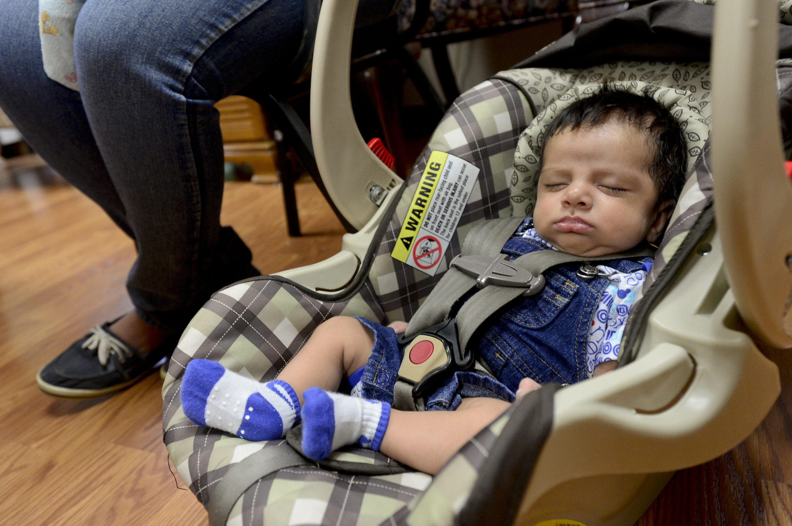 Baby Sleeping in Car Seat