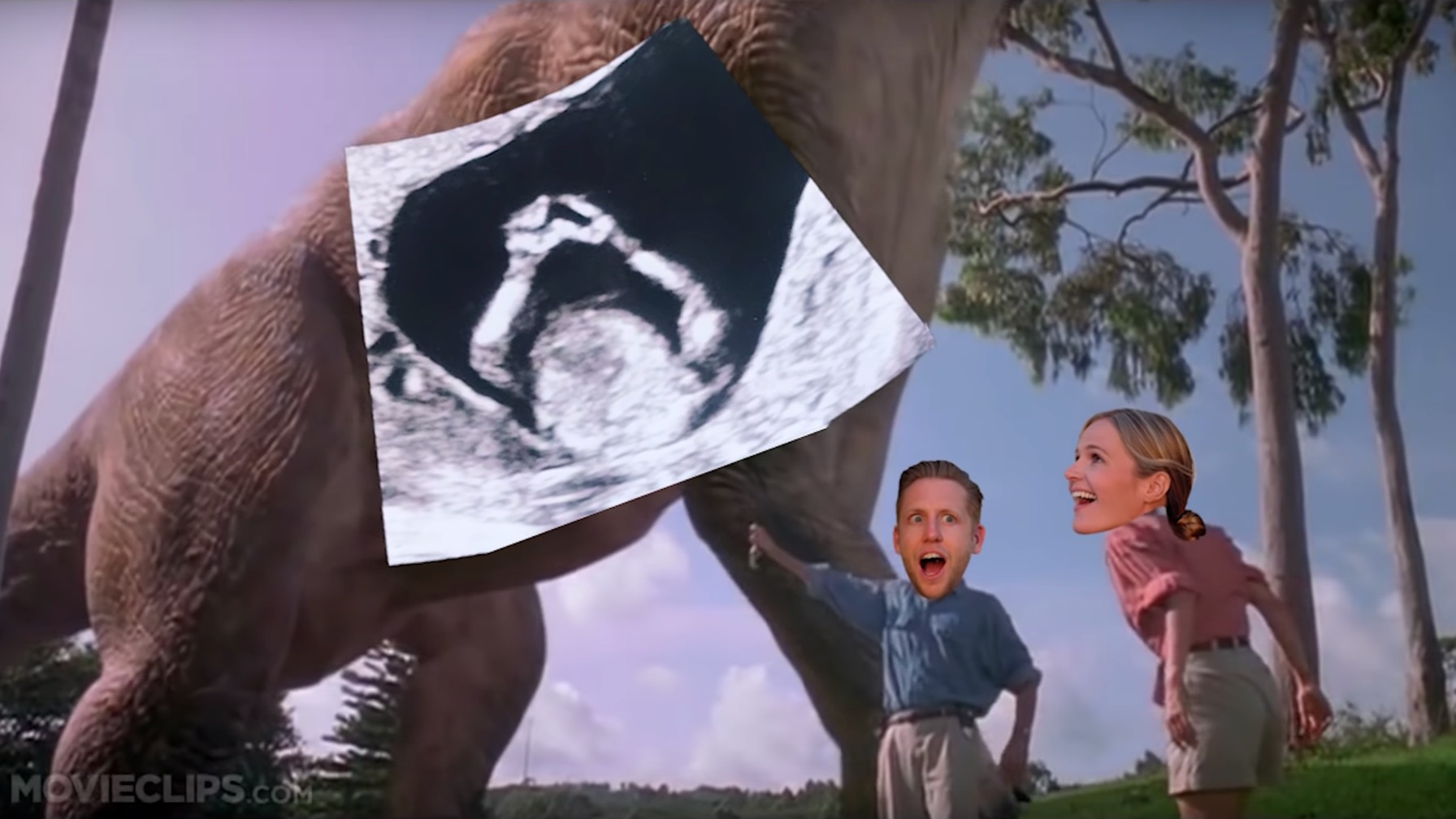 Life Finds a Way in This Jurassic Park Pregnancy Announcement [WATCH]
