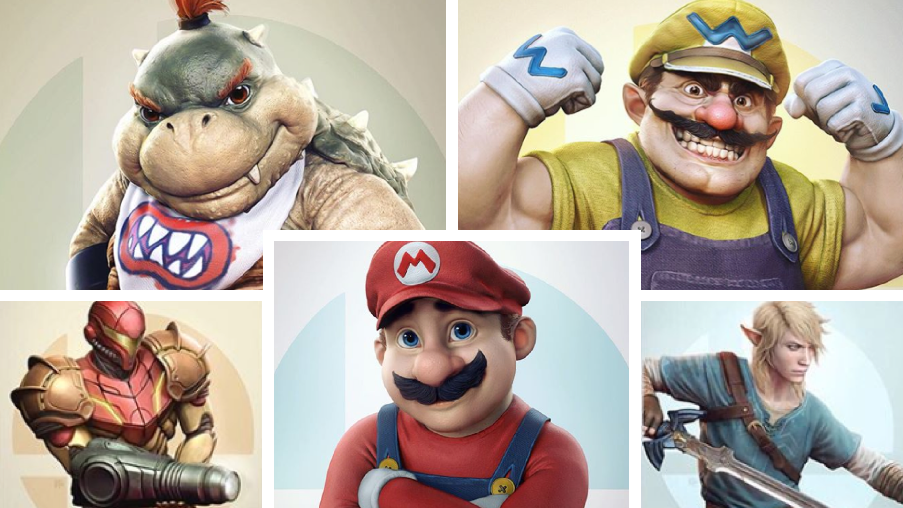 God of War Artist Creates Hyper-Realistic Super Smash Bros Roster