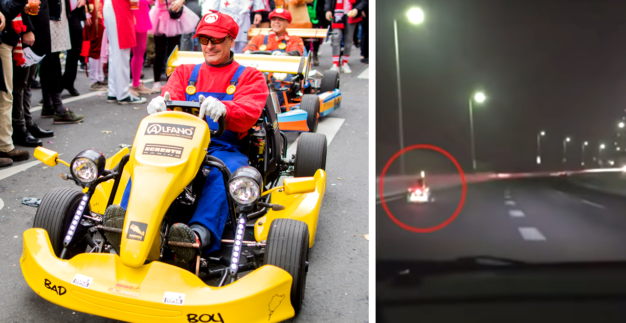 Mario Karters Wreak Havoc in Japan