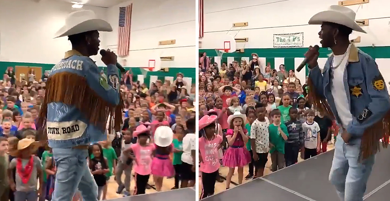 Lil Nas X Performs For Students