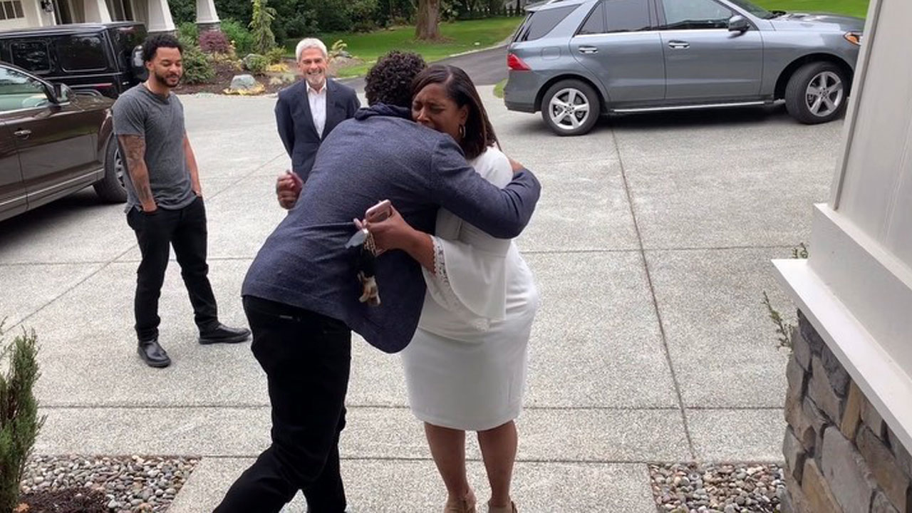 NFL Star Russell Wilson Surprises His Mom With a New Home [WATCH]