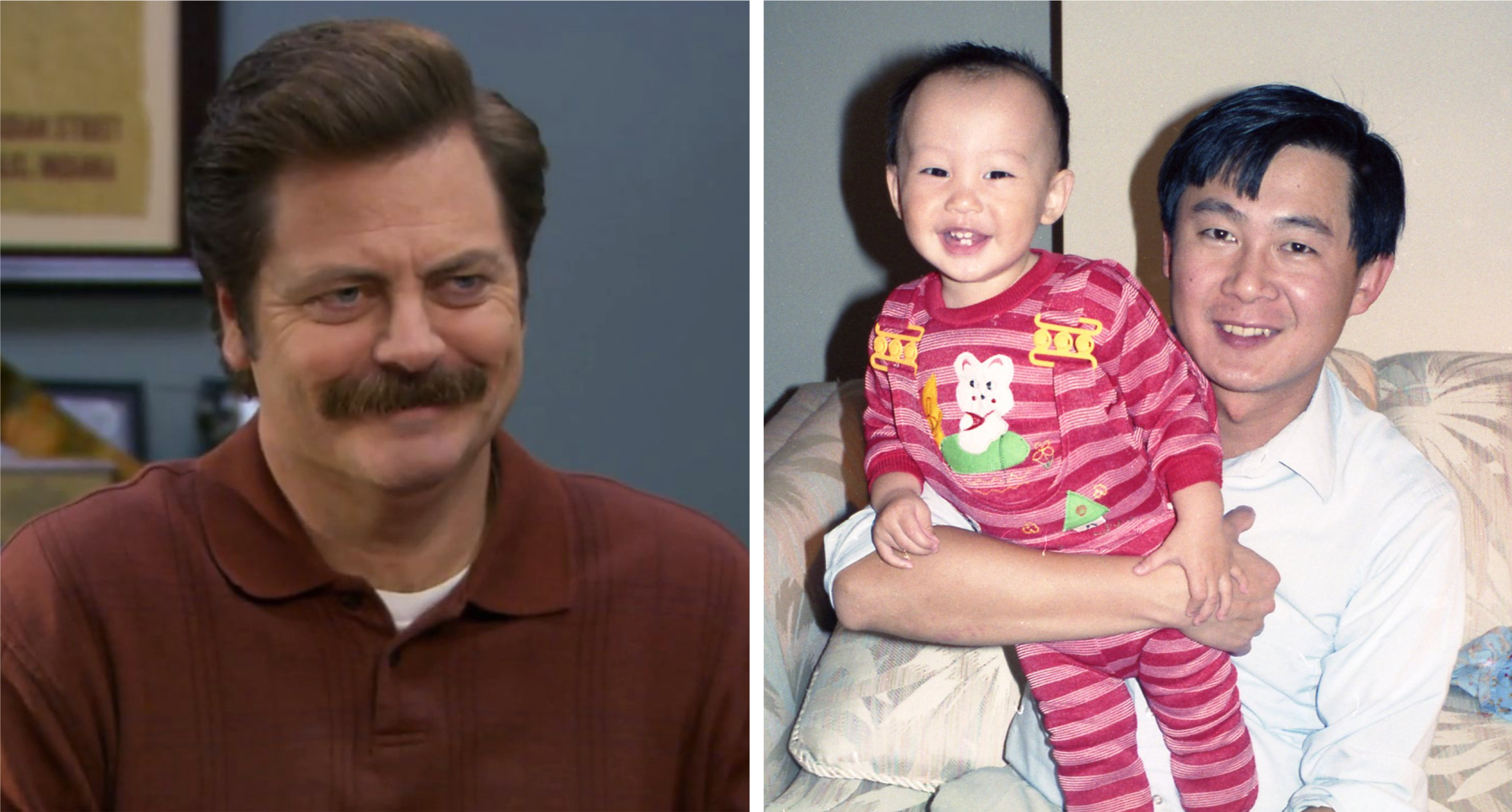 Son Lovingly Dubs Dad "Asian Ron Swanson" in Viral Father's Day Post
