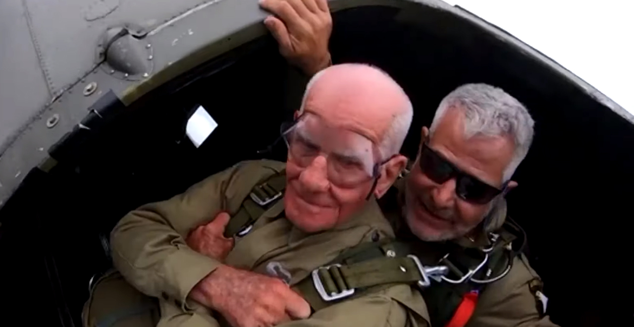97-Yr-Old Parachutes for D-Day