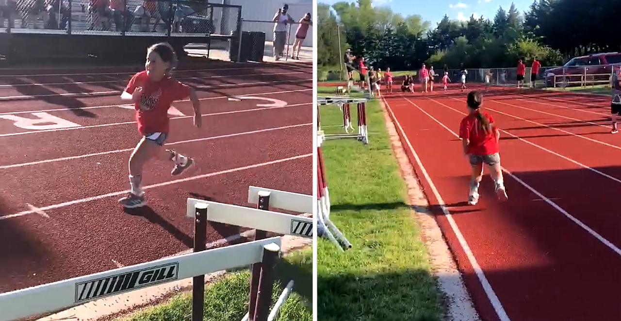 7yo With Spina Bifida Runs Track