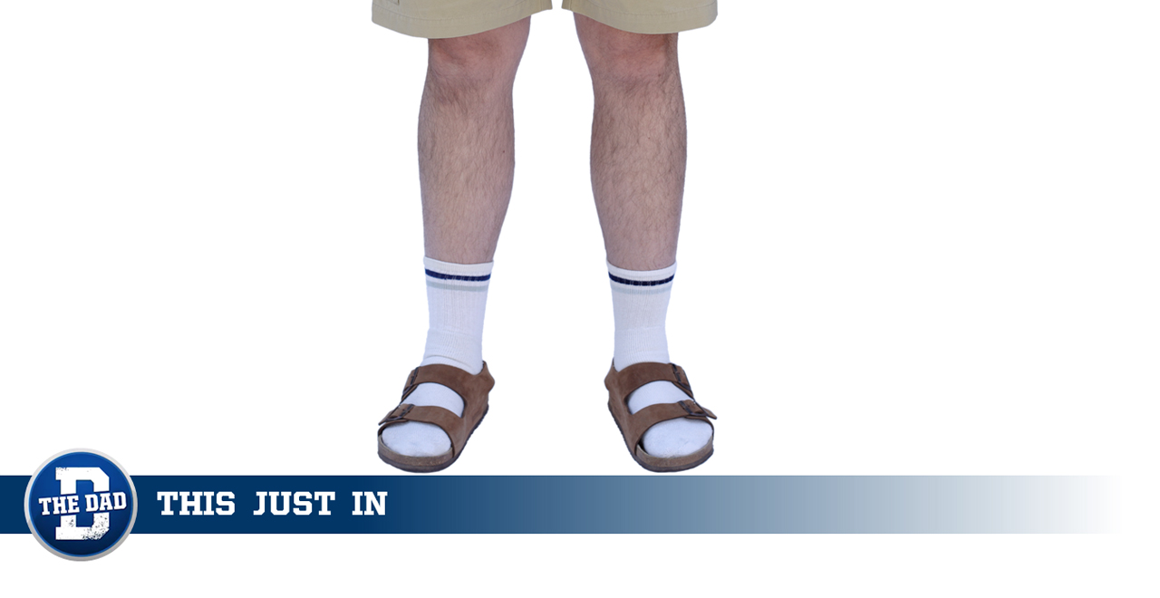 Dad Wears Socks AND Sandals