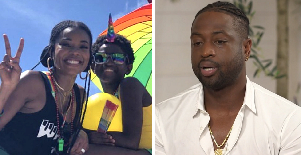 Dwyane Wade Supports Son