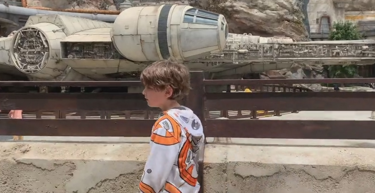 Dad and Son Film Movie at Galaxy's Edge