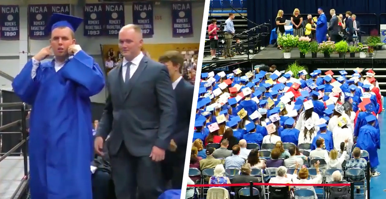 Students Give a Silent Standing Ovation to Graduating Autistic Classmate