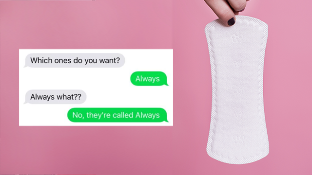 Hilariously Clueless Texts From a Dad Buying Maxi Pads for His Daughter