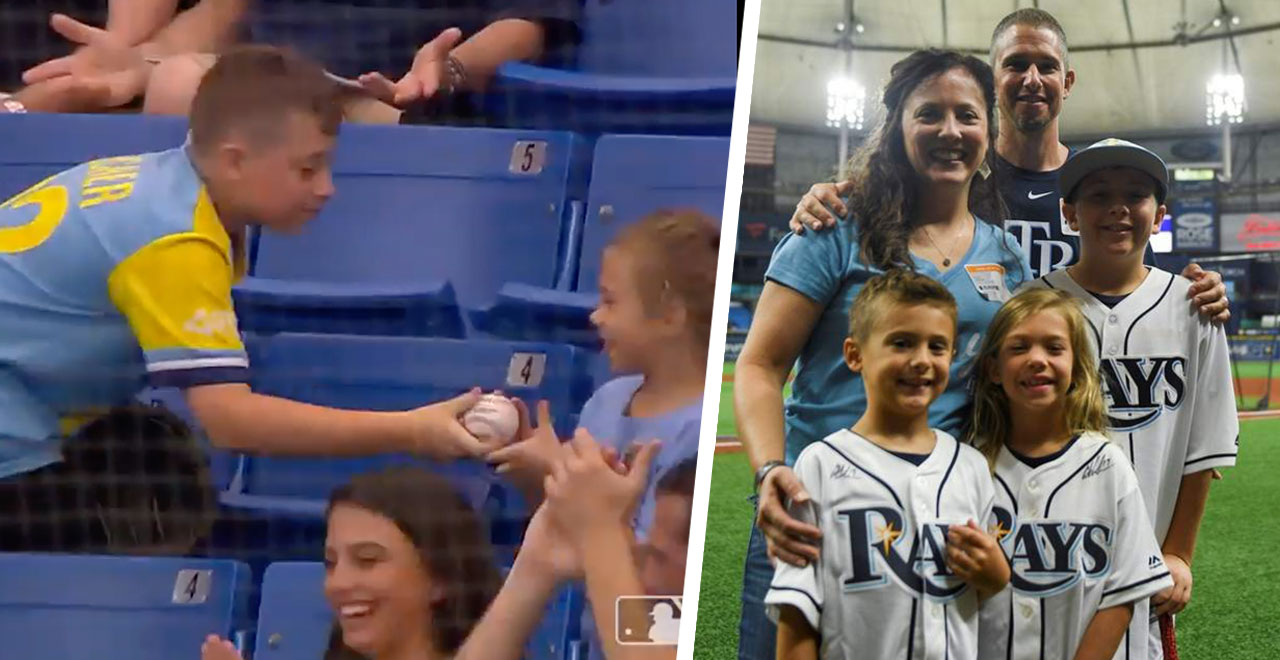 Big Brother of the Year Snags Foul Ball for His Sister