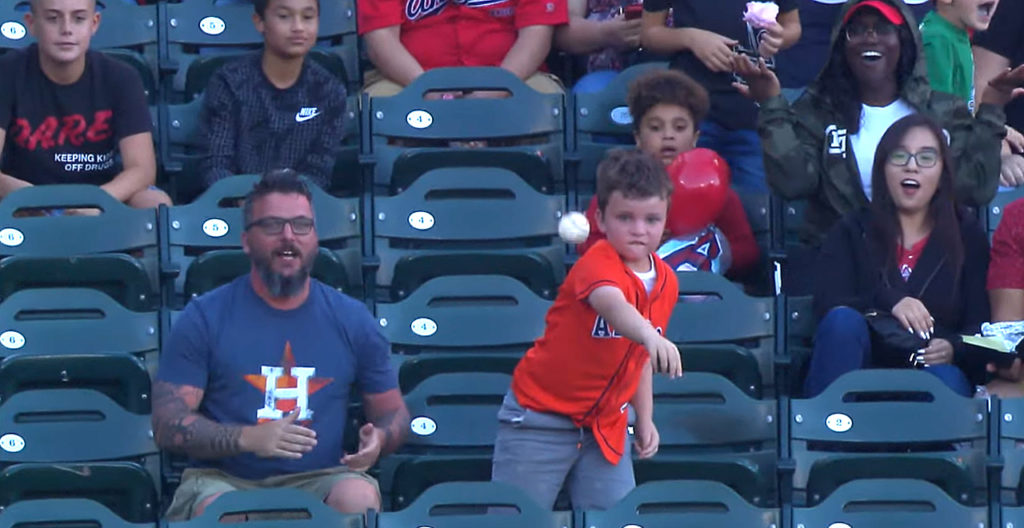 Kid Throws Back Homer