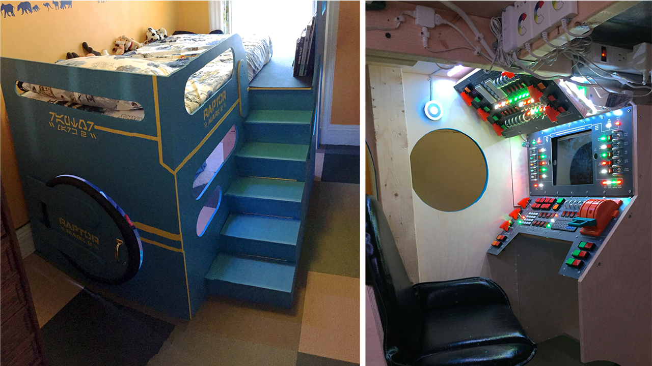 You'll Lose Sleep Trying to Build This DIY Spaceship Bed For Your Kid