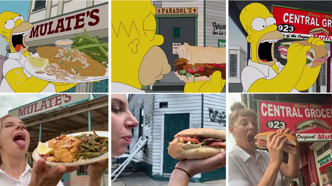 Tourists Recreate Homer's Food Tour