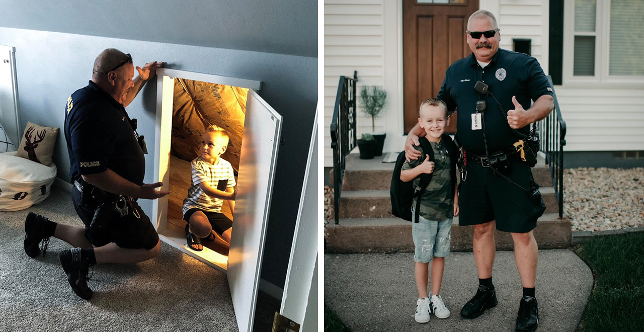 Officer Schwartz helps Hayden With Ghosts