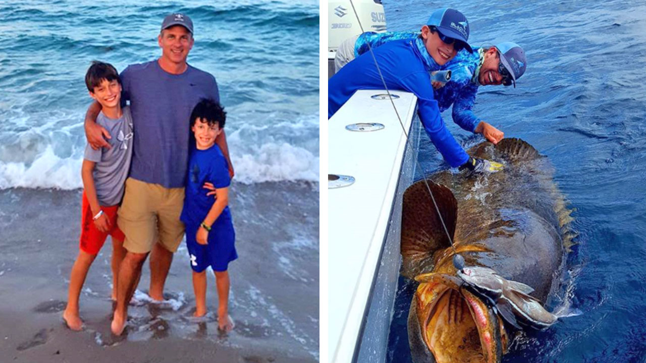 Robert, Max and Brendan Poirier Fishing