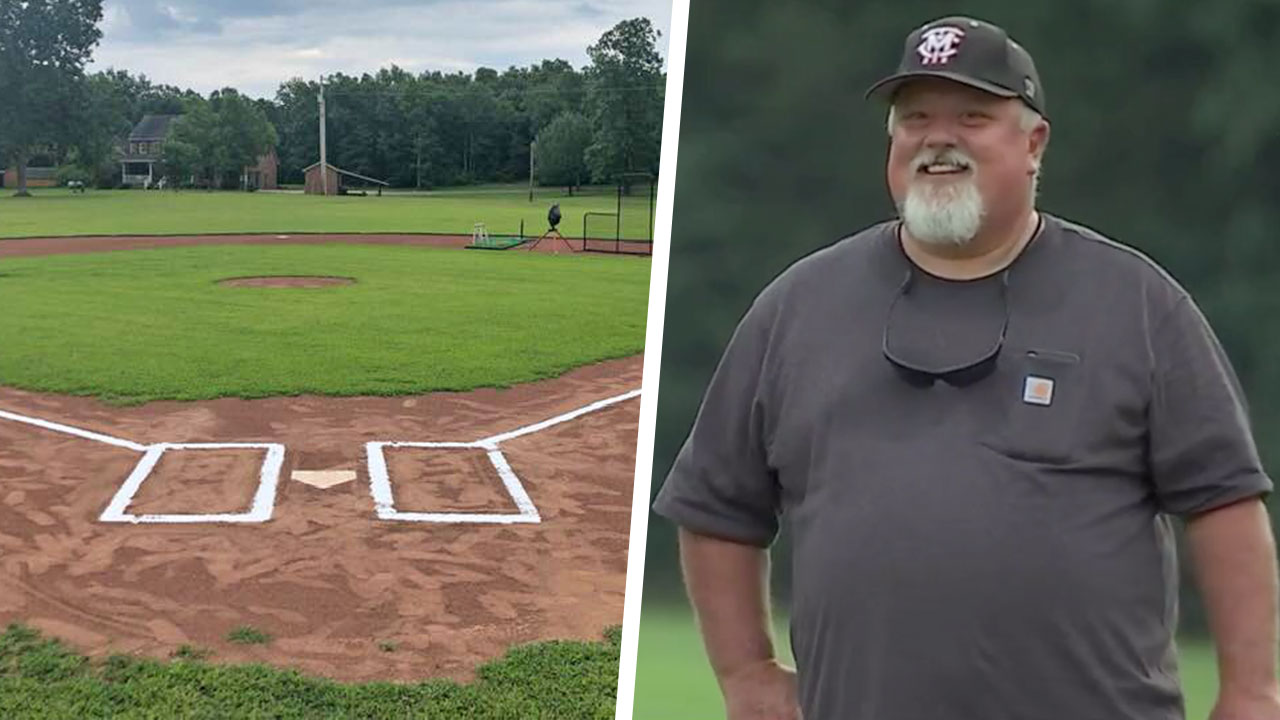 Tony Cortez Builds Baseball Field