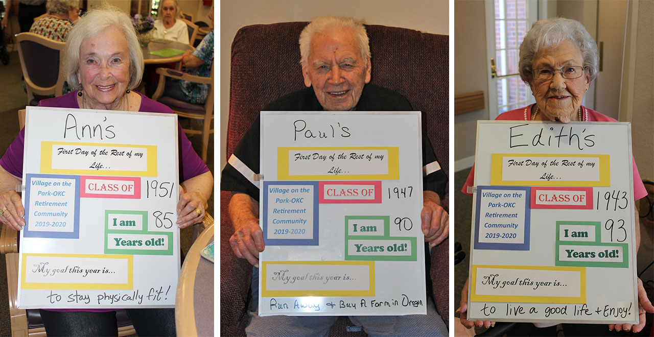 Assisted Living Facility Celebrates Back to School With Senior Portraits