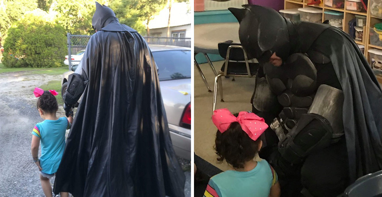 Batman Escorts Bullied 3-Yr-Old