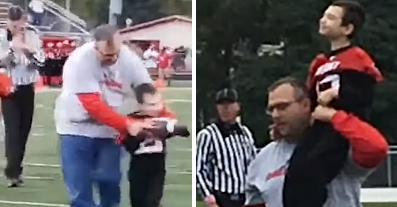 Bryson Jenkins and Dad Touch Down