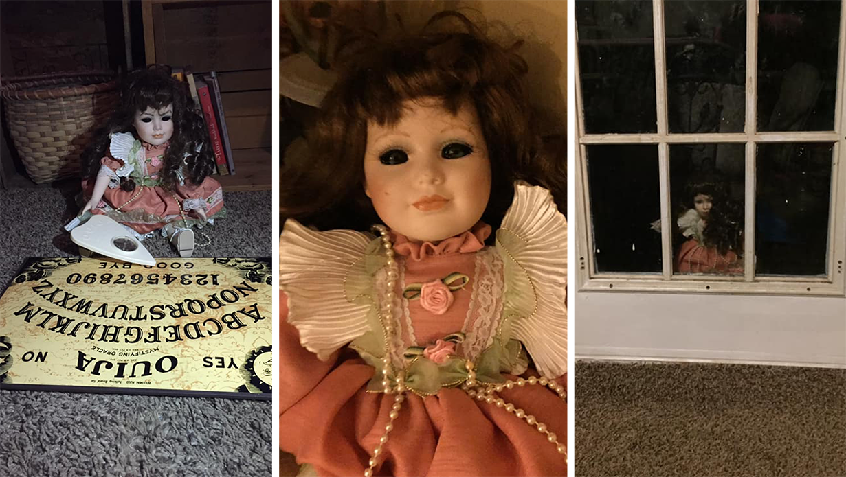 halloween doll on the shelf