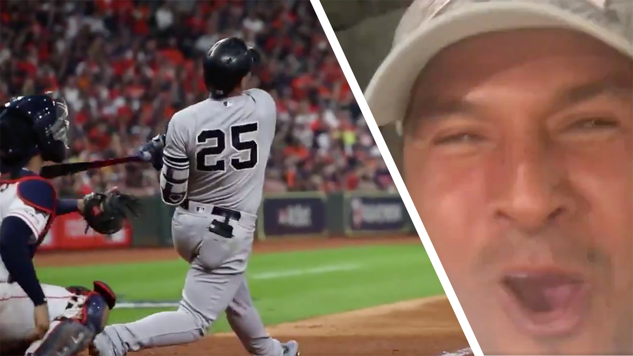 Gleyber Torres' Dad Goes Bonkers Watching His Son Play In ALCS