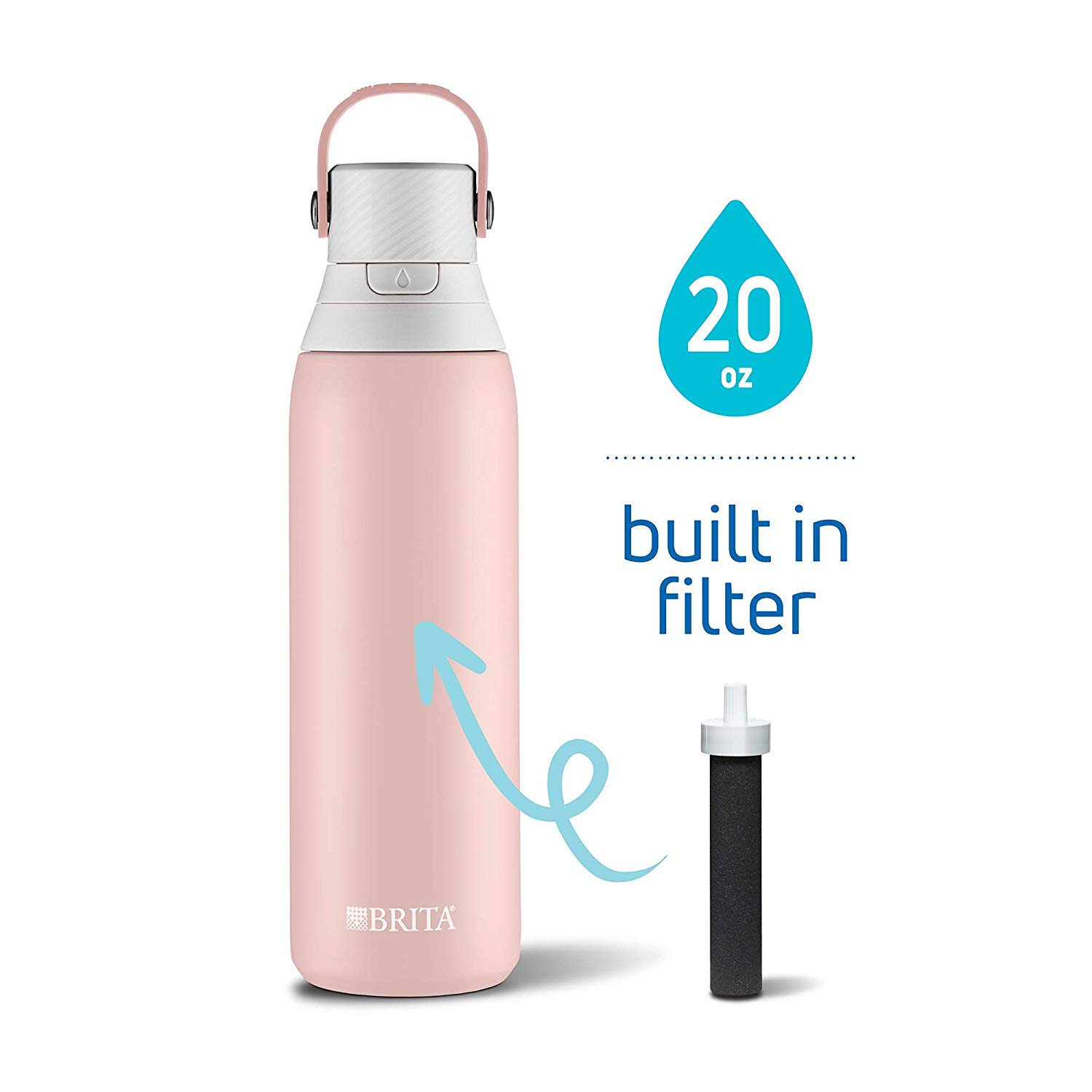 Brita 20 Ounce Premium Filtering Water Bottle- best gifts for moms