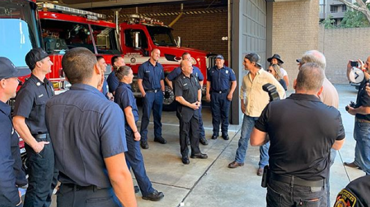 Matthew McConaughey Helped Prepare Meals for Teams Fighting Wildfires