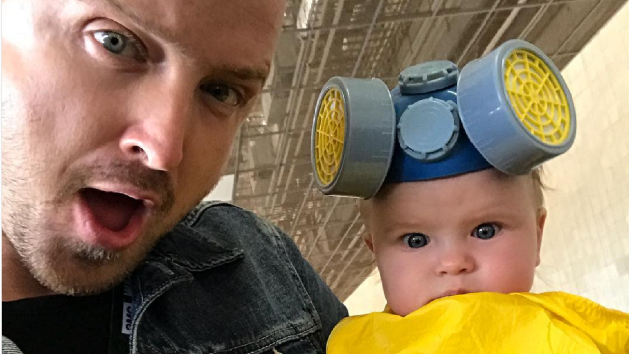 Aaron Paul's Baby Hazmat Suit