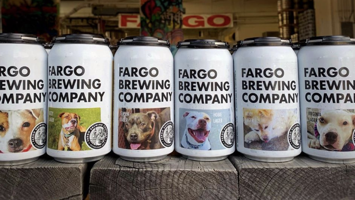 Dogs on Beer Cans
