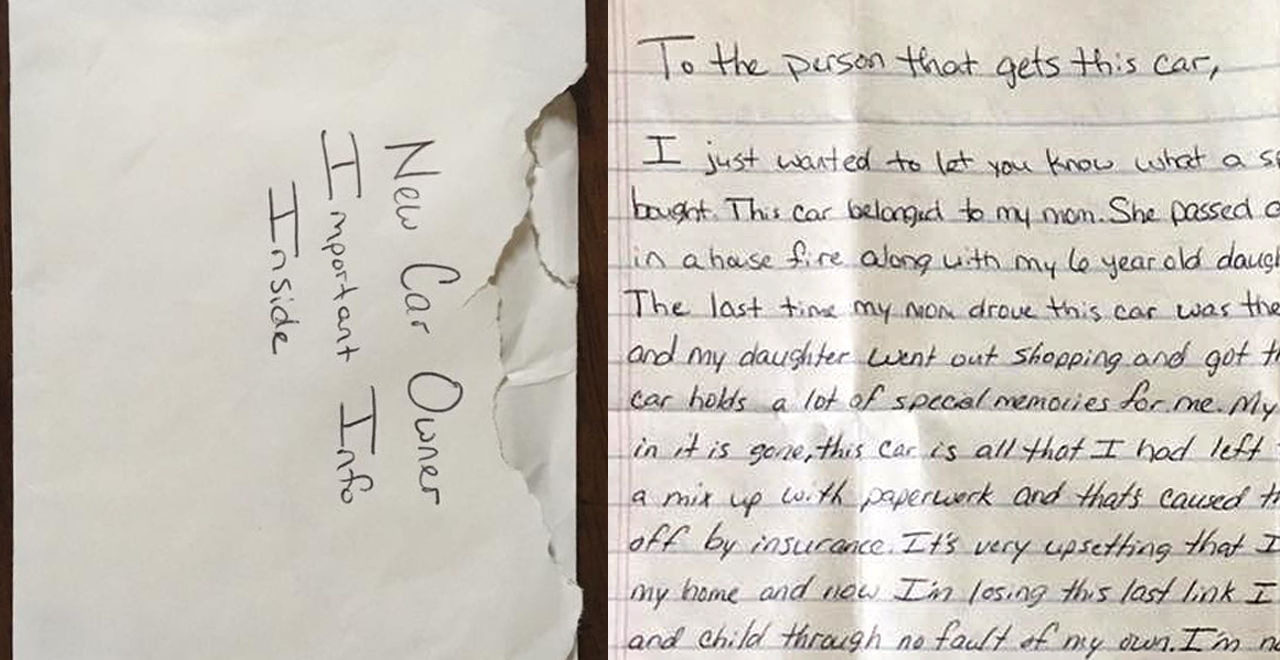 Letter Found in Car