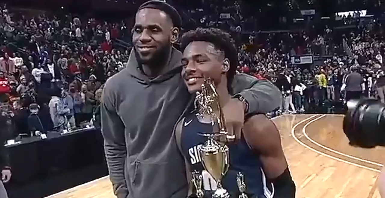 Bronny and Dad