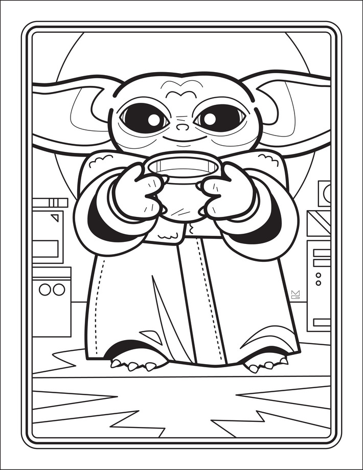 Download This Free Baby Yoda Coloring Book Right Now