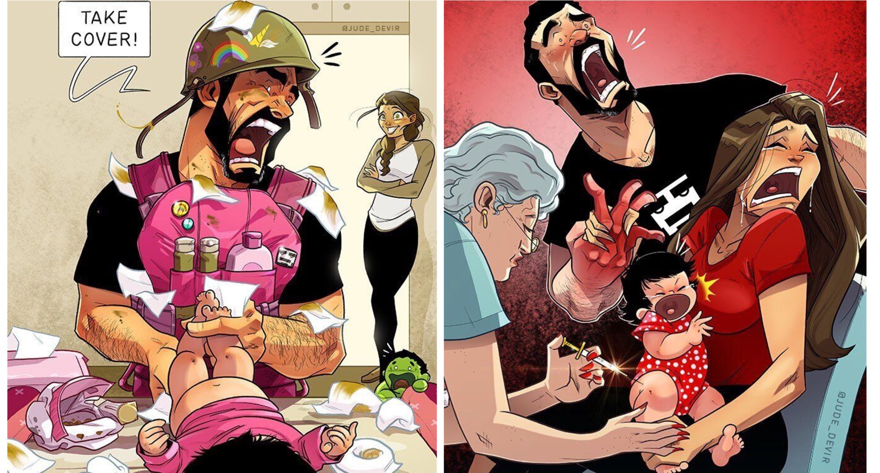 Artistic Husband and Wife Illustrate Life as New Parents