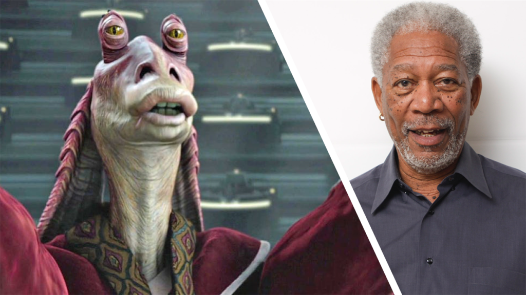 Jar Jar Binks Voiced by Freeman' Is a Stellar Improvement