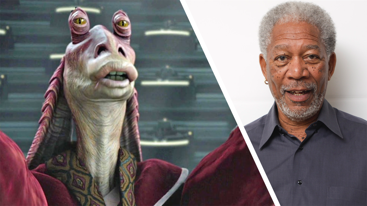 Morgan Freeman Voices Jar Jar Binks