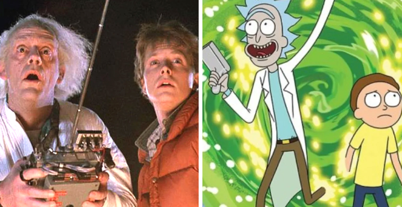 Rick and Morty Back to the Future