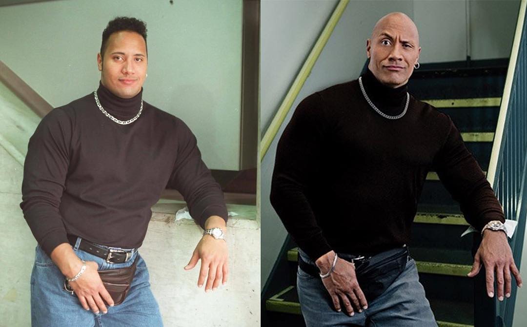 The Rock Then and Now