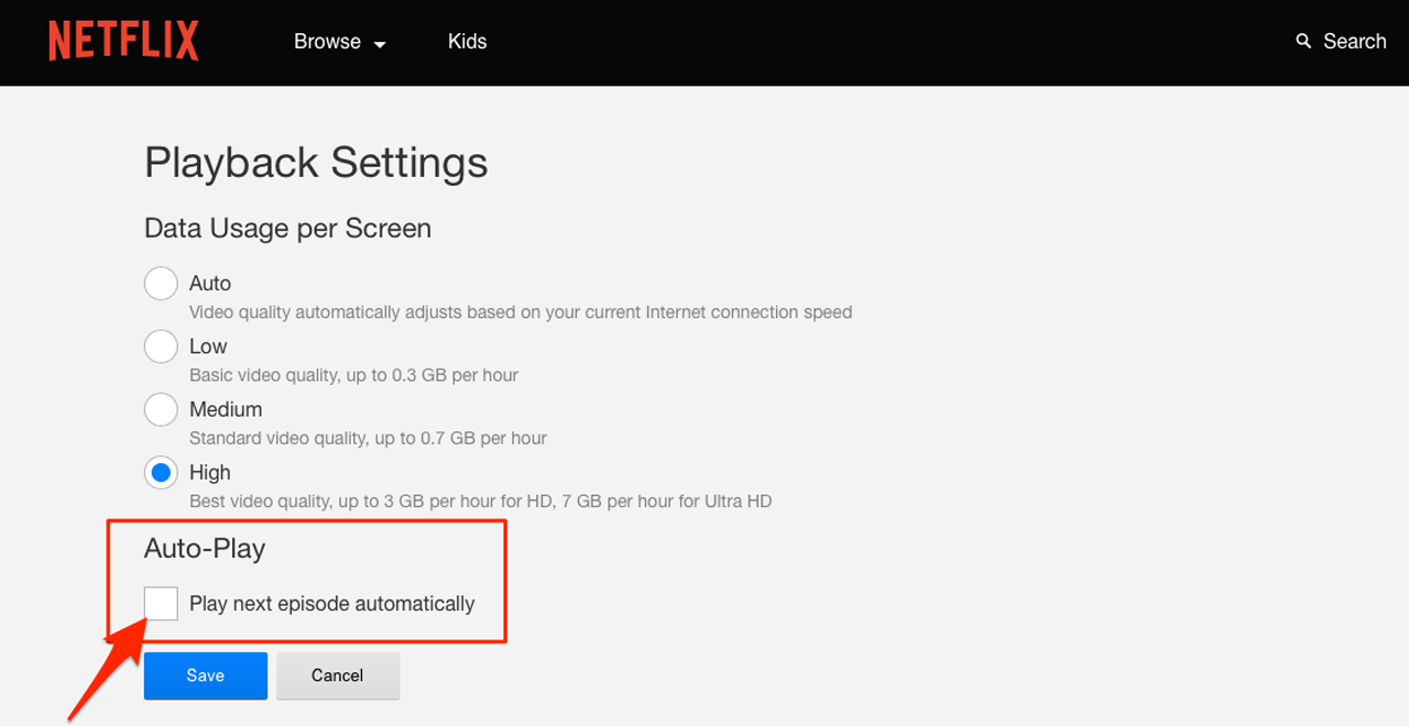 Turning Off Netflix's Autoplay