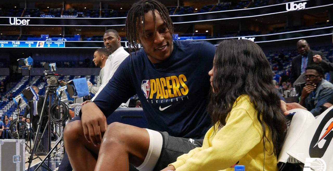 Myles Turner and A’Myah Moon