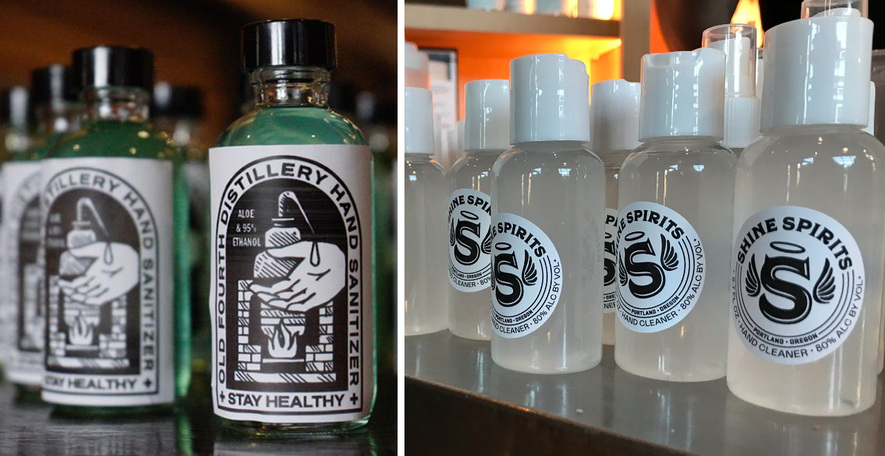 Distilleries Make Free Hand Sanitizer
