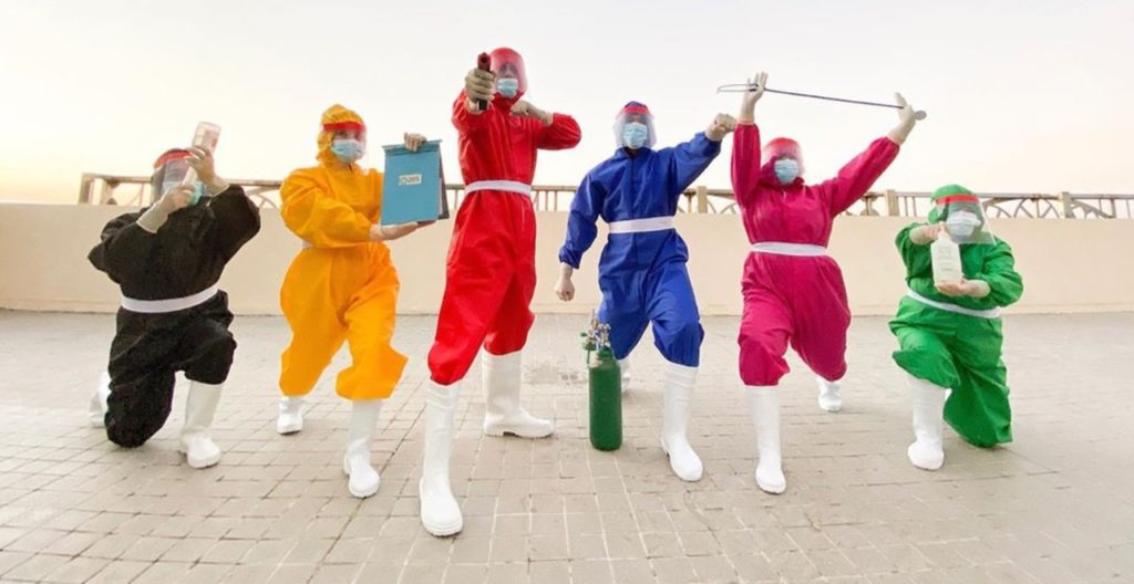 Power Ranger Ppe Nurse Designs Customized Power Rangers and Teletubbies PPE