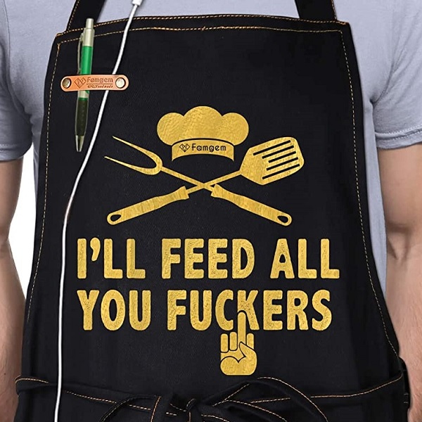 12 Funny Aprons for Men & Women That'll Have You Giggling