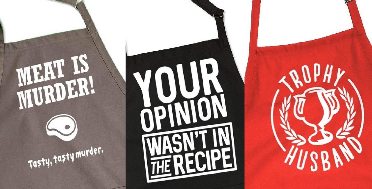 funny grilling aprons main image